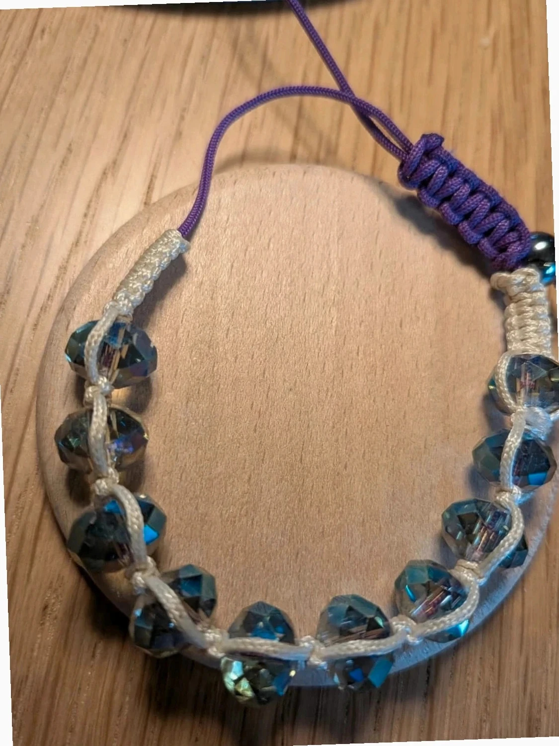 Fantaisie violette en glitter armband – photo 2